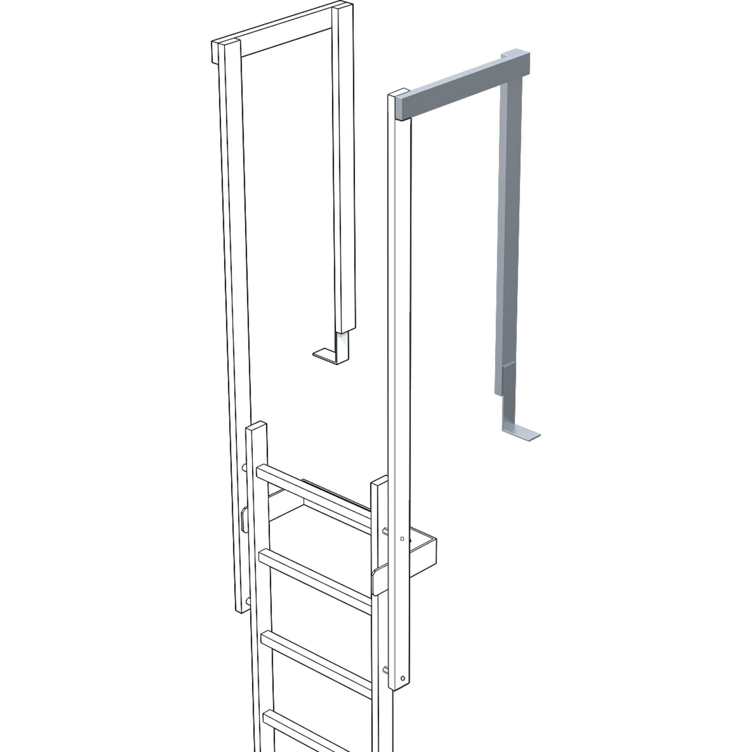 Landing rail | Top entry/exit | ZARGES - Innovations in aluminium